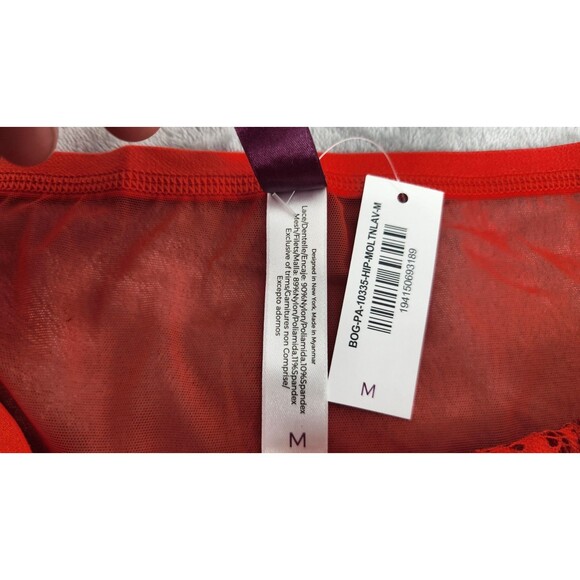 Adore Me Medium Molten Lava Red Diara Hipster Panty NWT - Picture 5 of 8